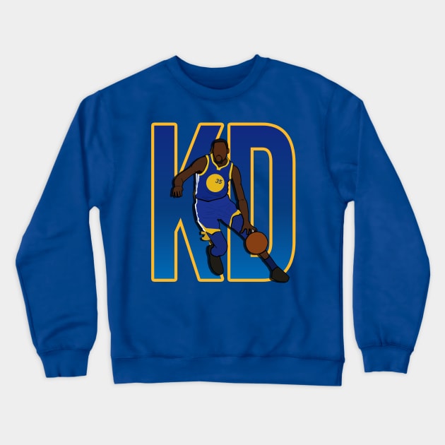 Kevin Anteater 'KD' - Golden State Warriors Crewneck Sweatshirt by xavierjfong